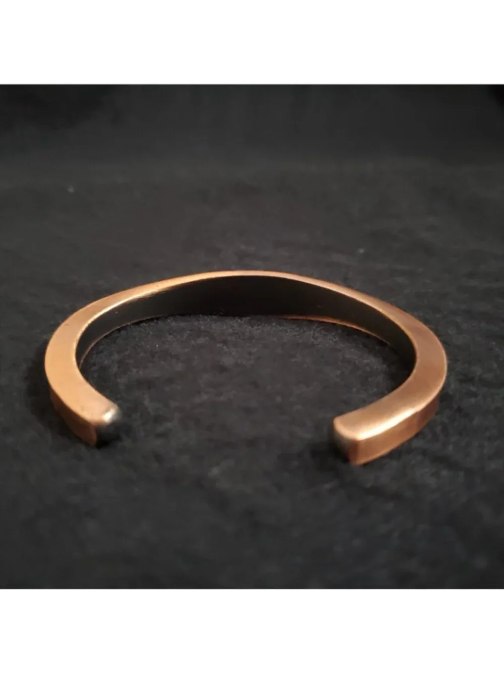 Vintage Copper Cuff Bracelet 6.25" Modernist Minimalist - Picture 6 of 10